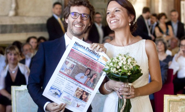 Alessandro e Valentina, un matrimonio dentro la notizia