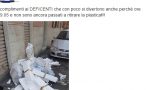 Crescentino: lasciano la plastica in strada e succede un disastro