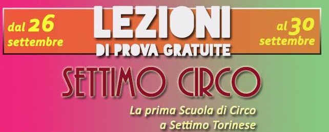 Scuola di circo: lezioni di prova e calendario