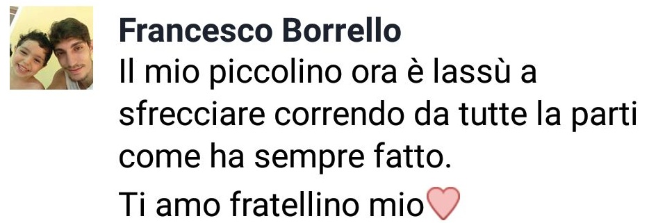 Settimo calcio in lutto per la morte del piccolo Jacopo: aveva solo tre anni