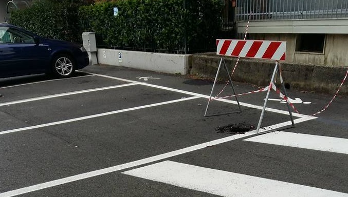 Via Pertini: dal buco in strada escono i topi