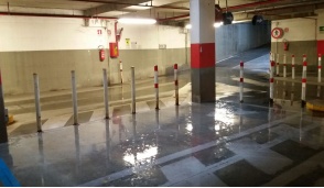 Settimo, piove nel parcheggio sotterraneo di piazza Campidoglio