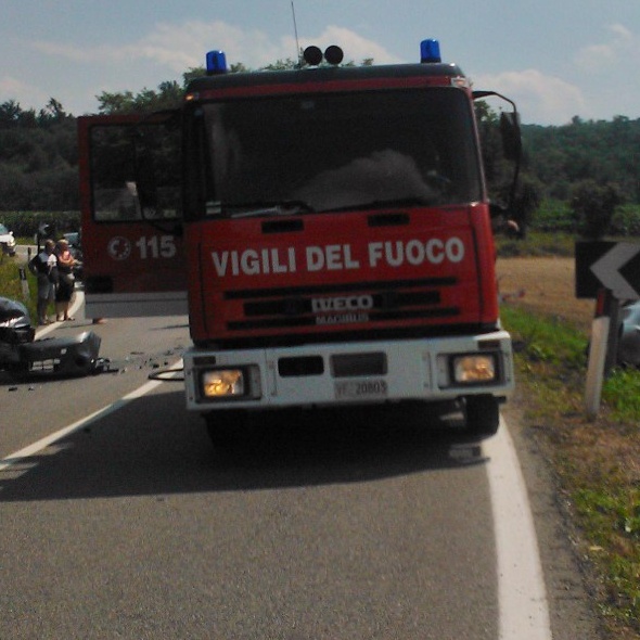 Caluso, un altro incidente lungo la statale 26