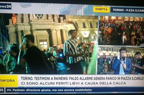 Allarme durante Juve – Real, feriti in piazza San Carlo a Torino