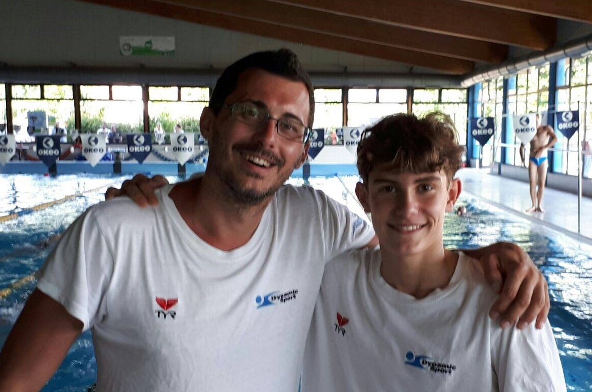 Filippo Merlo in vasca ai Regionali