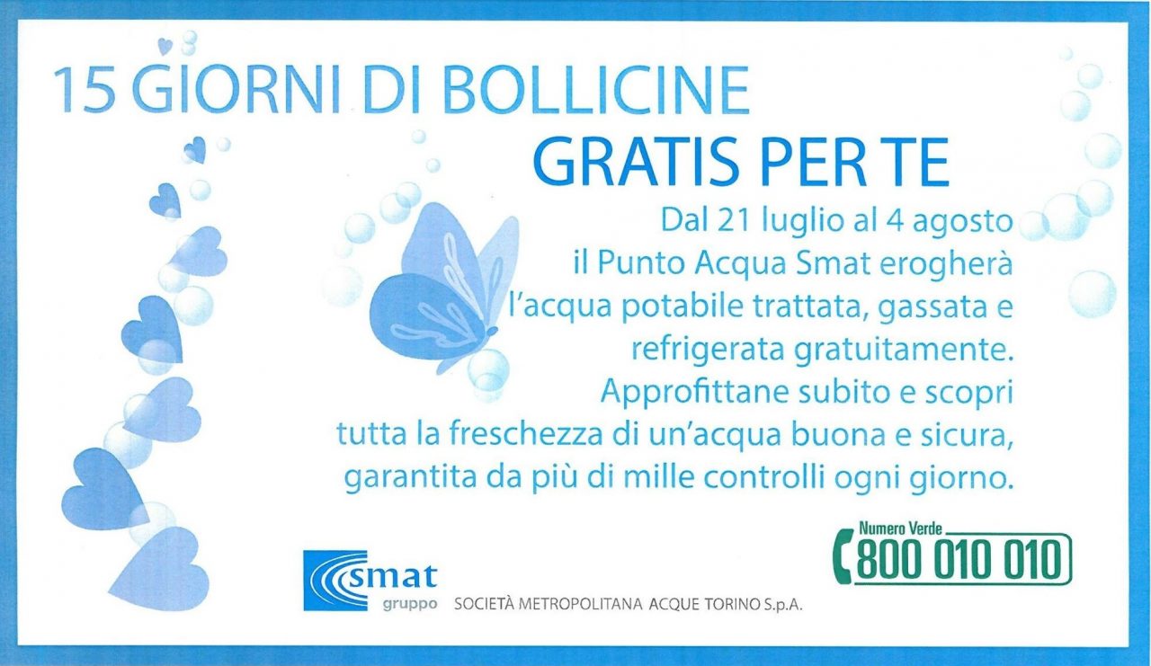 Acqua gratuita dai punti Smat