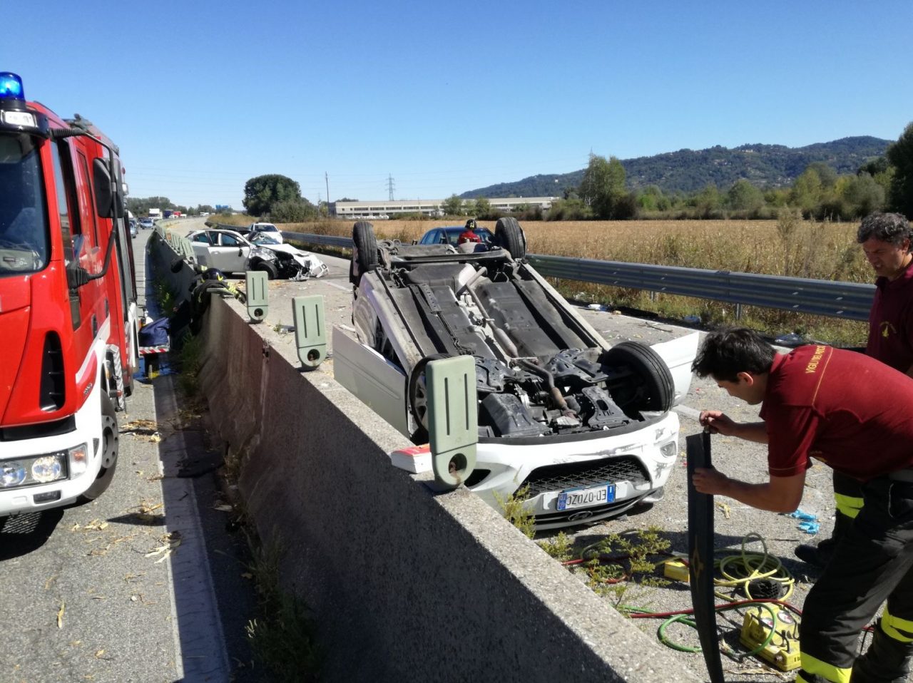 Brandizzo, maxi incidente in tangenziale