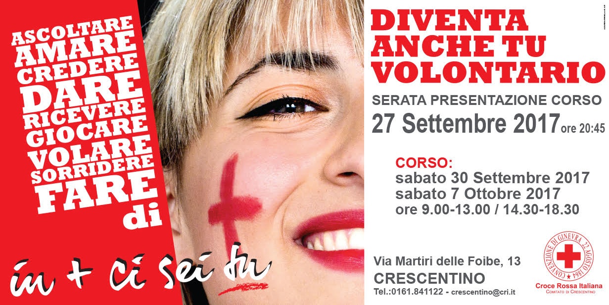 Crescentino, Sos della Croce Rossa: mancano volontari