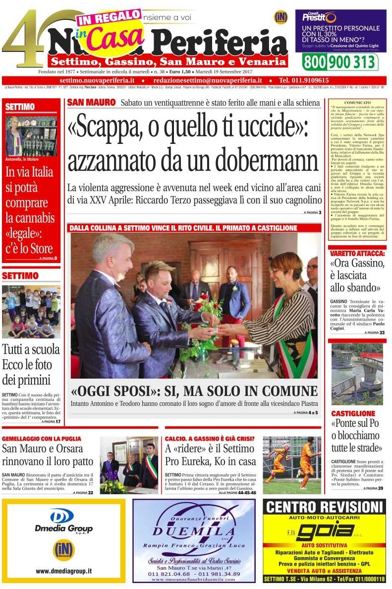 La Nuova Periferia di Settimo è in edicola, ecco le principali notizie