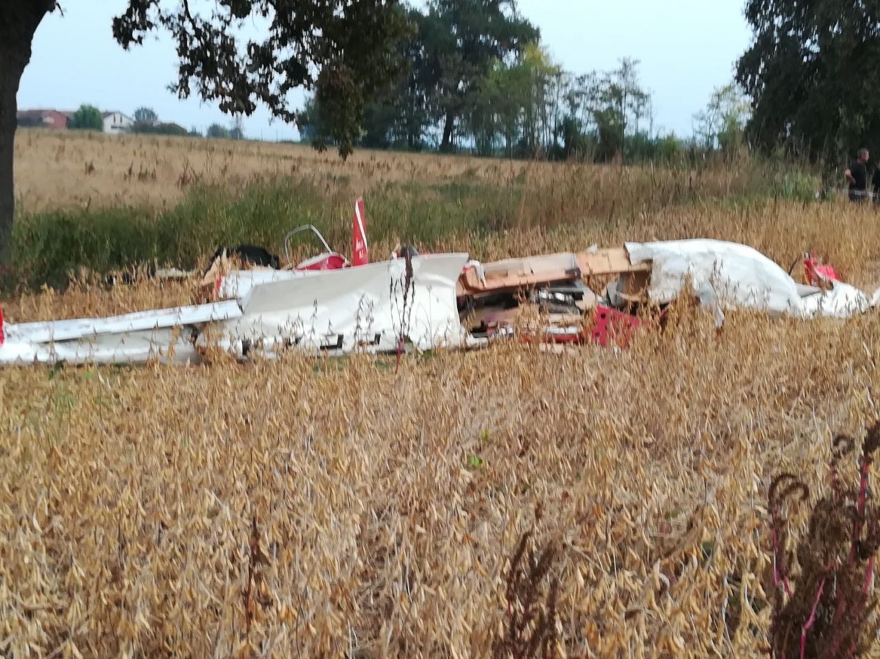 Caluso, precipita un aereo: morto il pilota