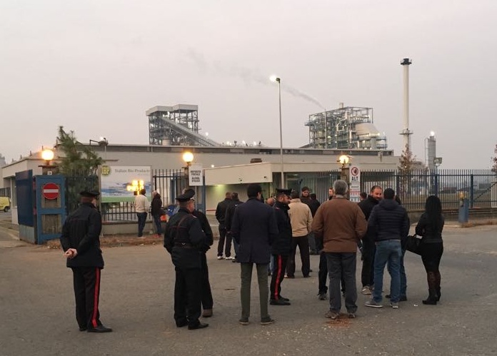 Sciopero lavoratori Secur2000 bloccati cancelli Mossi Ghisolfi IL VIDEO