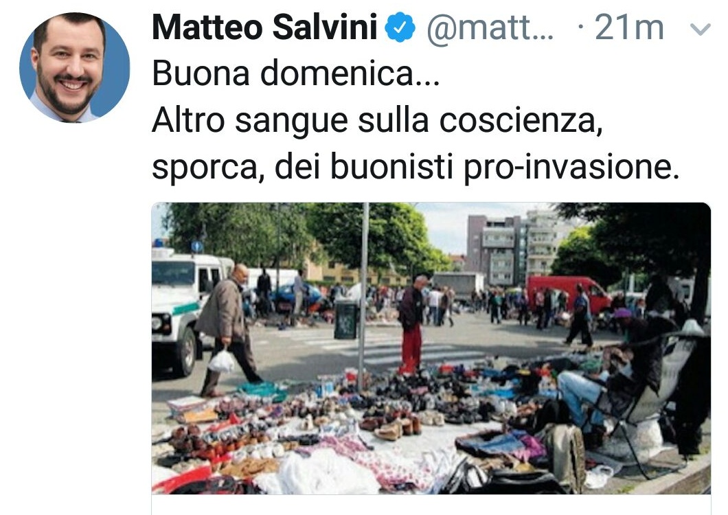 Omicidio Settimo la rabbia di Salvini