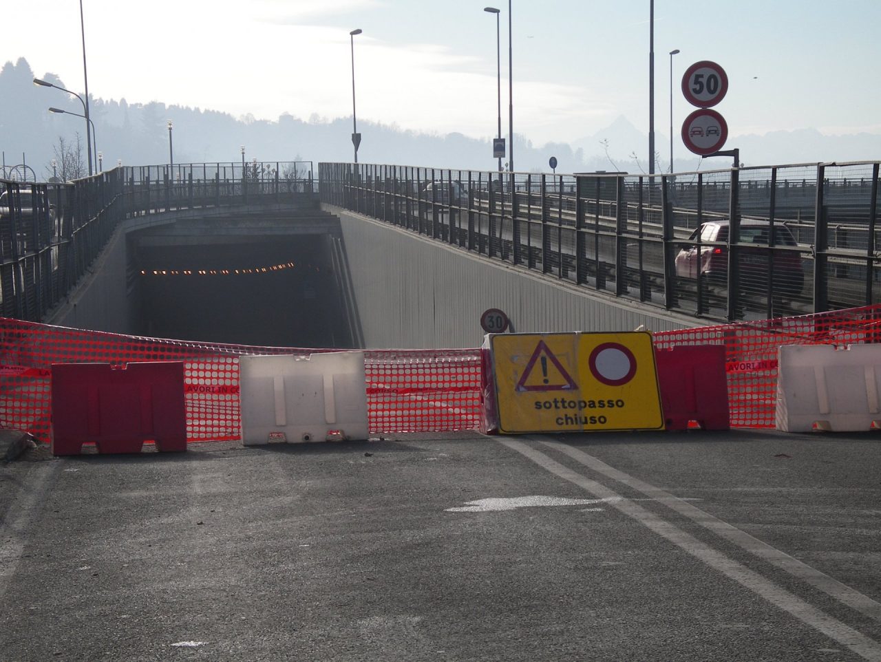 Tunnel chiuso per due sabati consecutivi