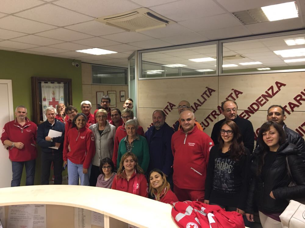 Croce Rossa nuovi volontari al lavoro