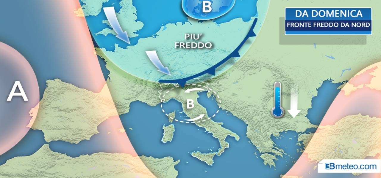 Arrivano freddo e inverno drastico calo temperature
