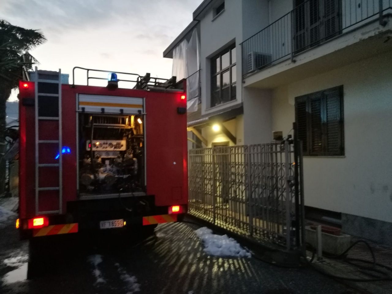 Incendio tetto