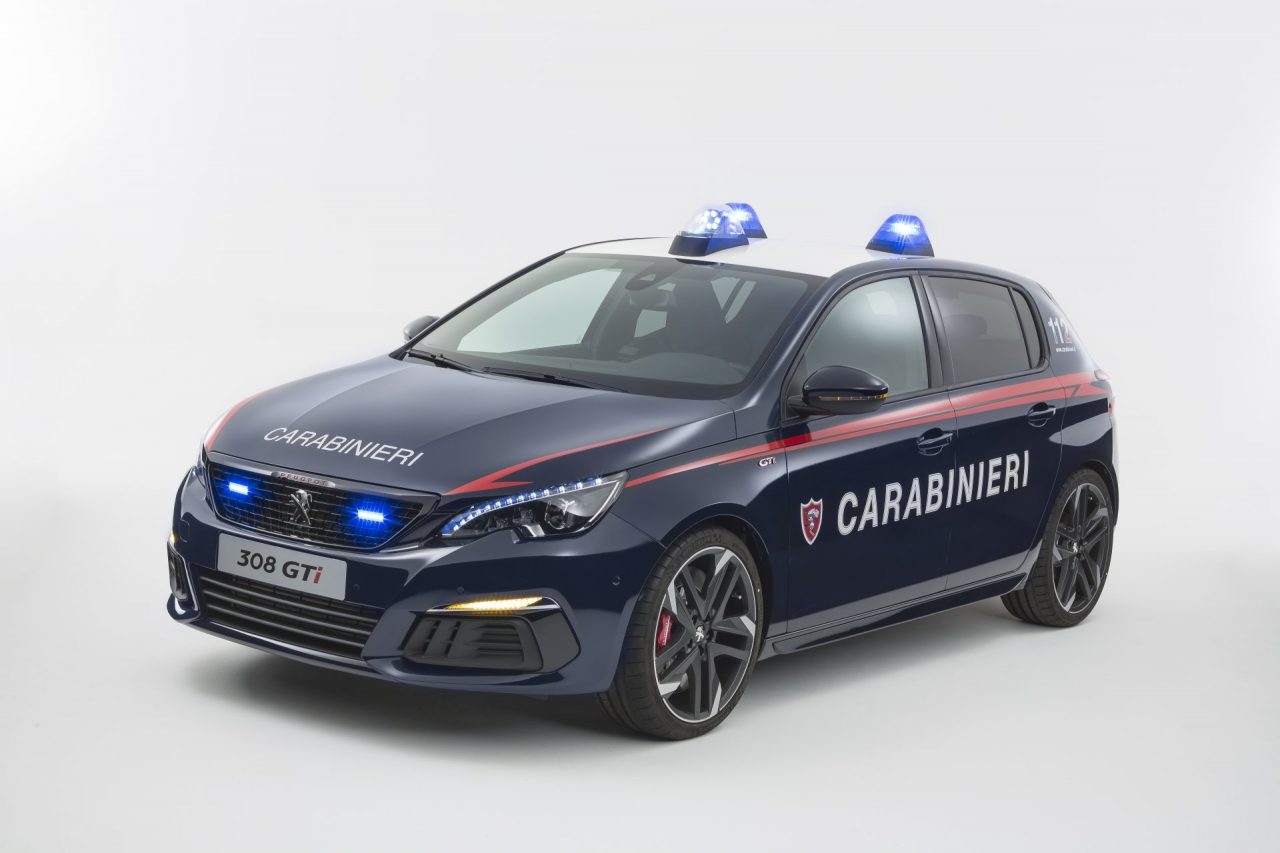 Peugeot 308 GTI consegnata ai Carabinieri LE FOTO