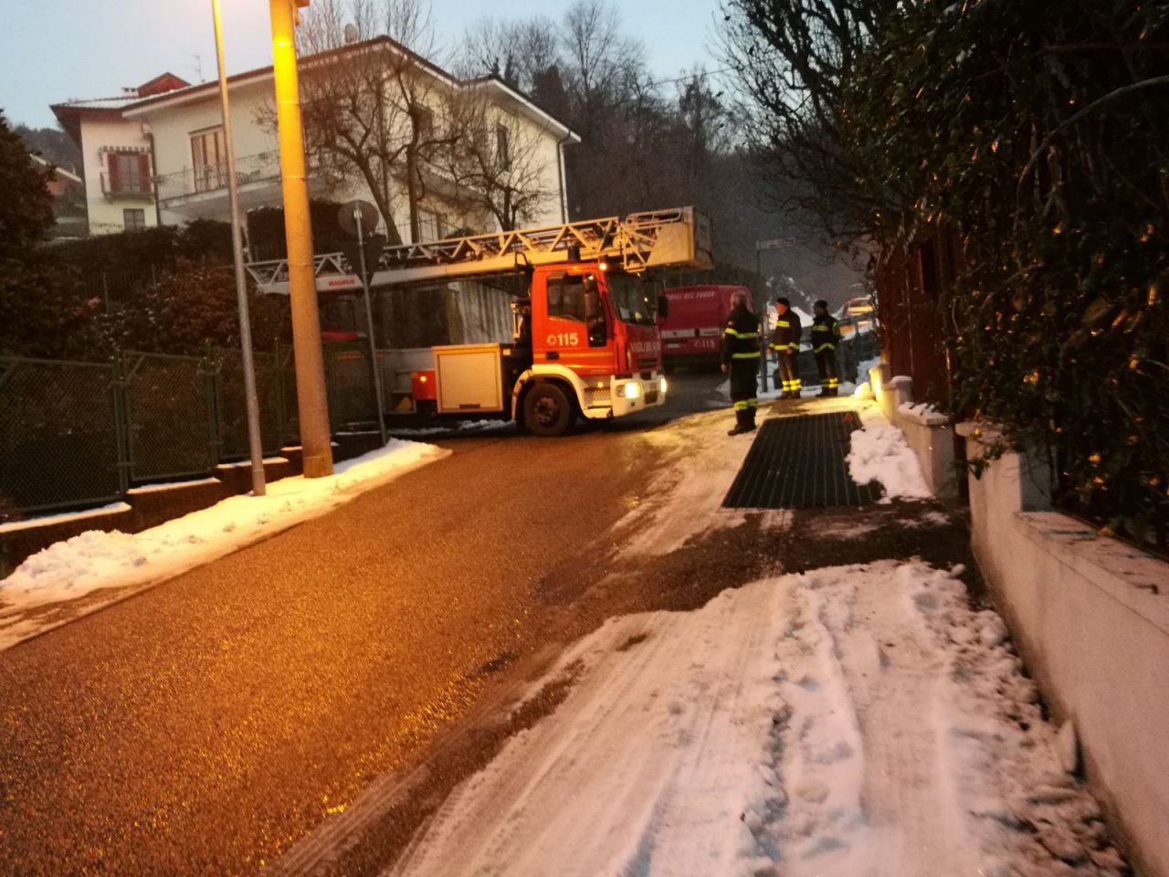 Incendio tetto