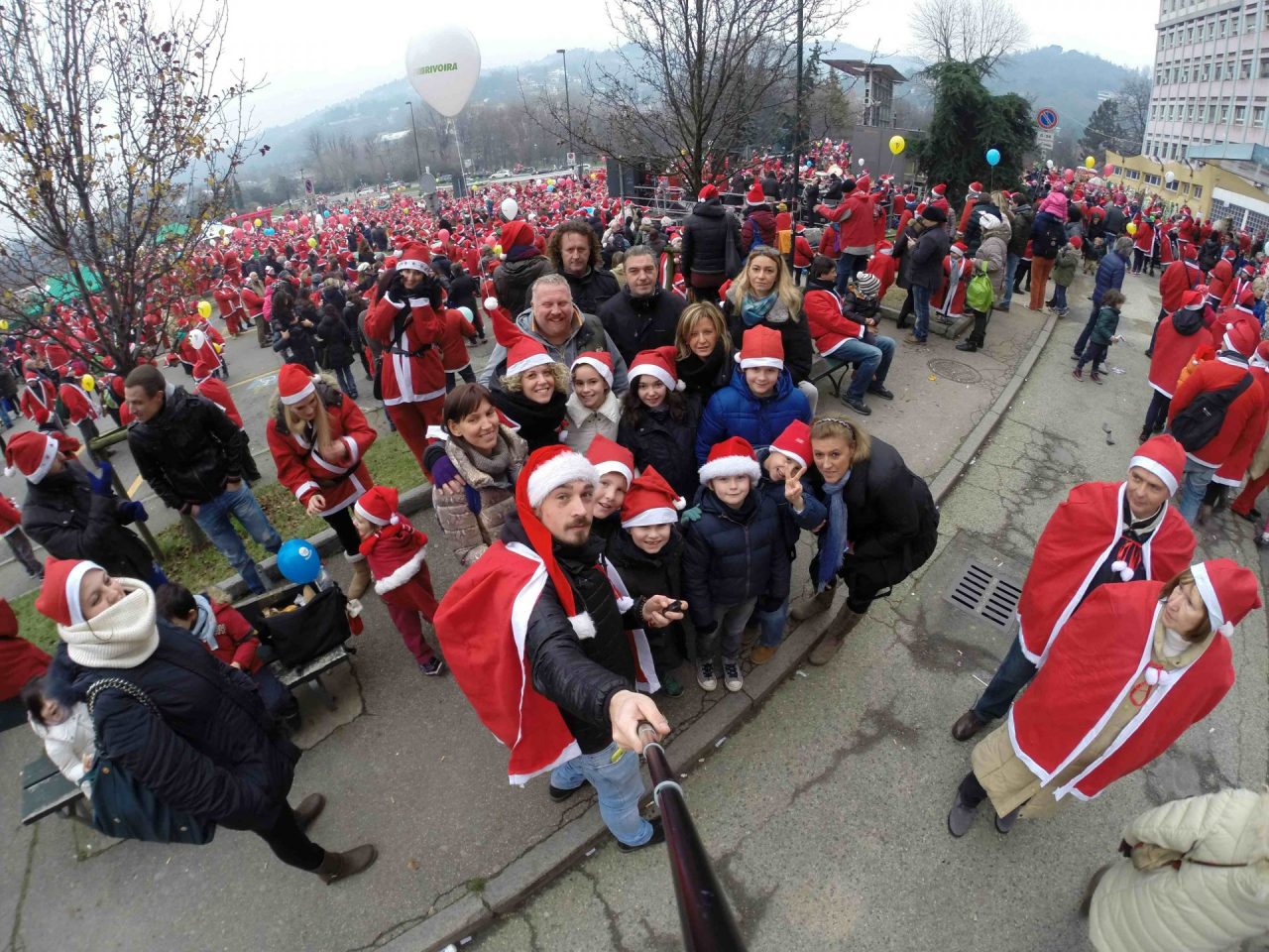Raduno Babbi Natale al Regina Margherita