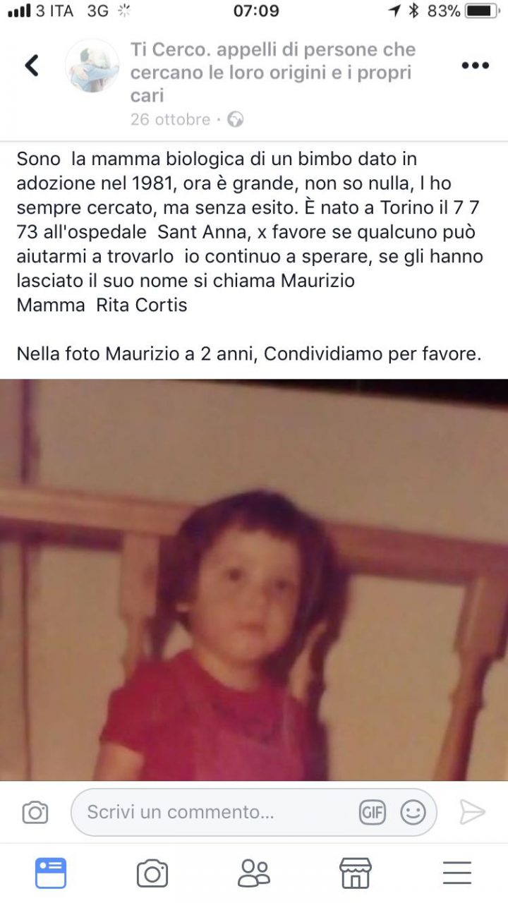 Mamma cerca figlio l’appello