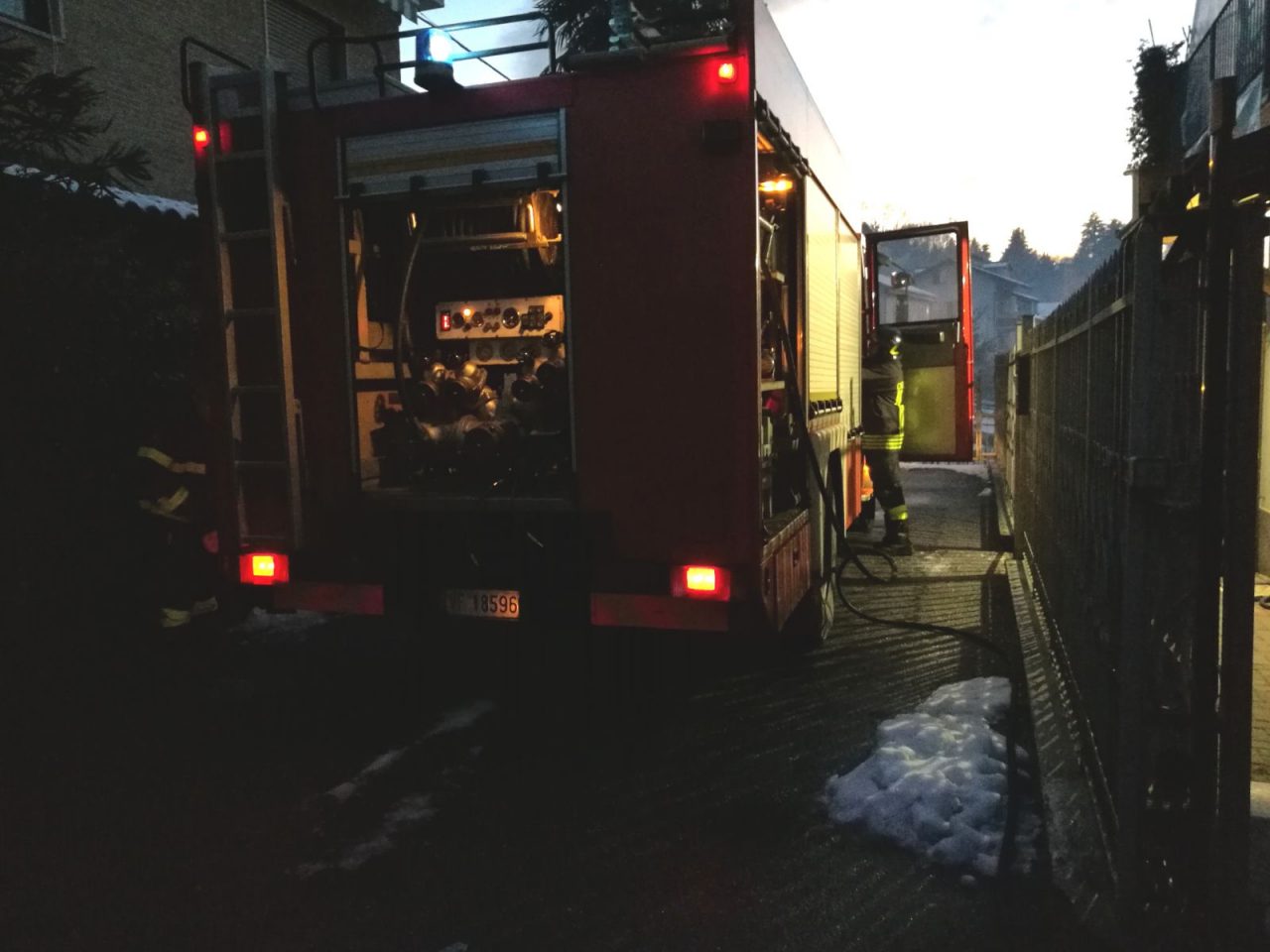 Incendio tetto