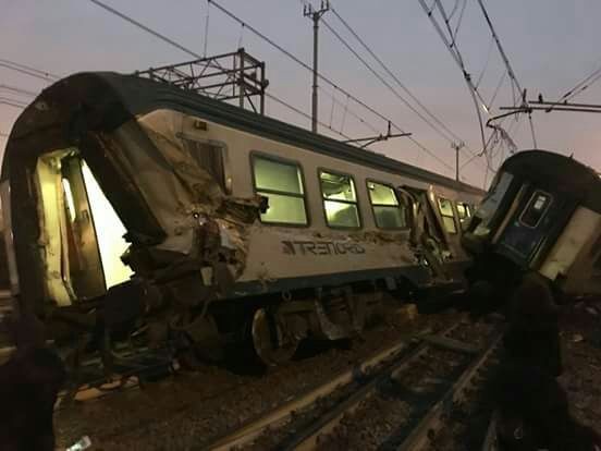 Deraglia treno sulla Torino-Savona linee alternative