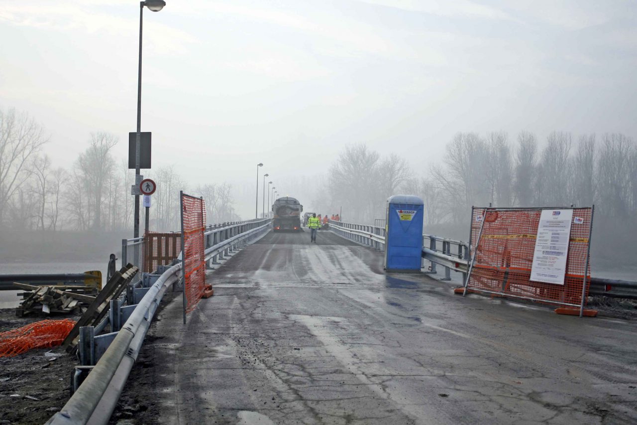 Ponte sul Po collaudo cominciato IL VIDEO
