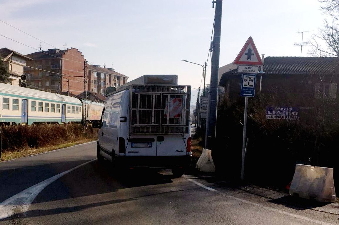 Rotonda sbagliata auto invadono l’altra corsia