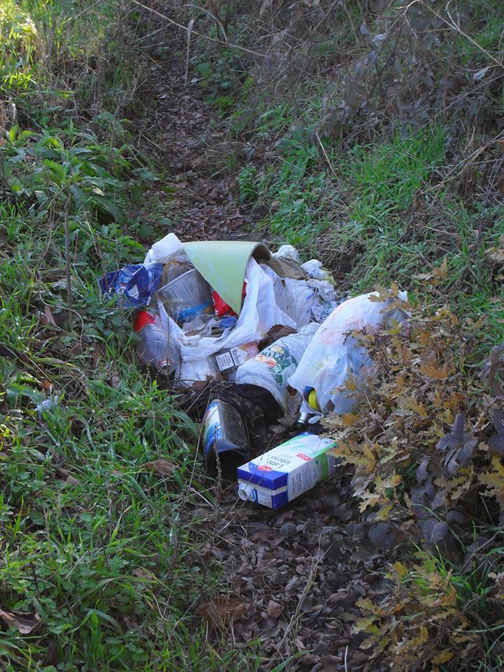 Discarica abusiva nelle campagne alle porte della città