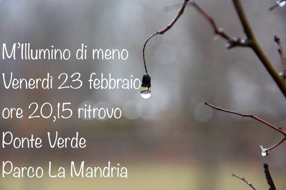 M’illumino di meno alla Mandria