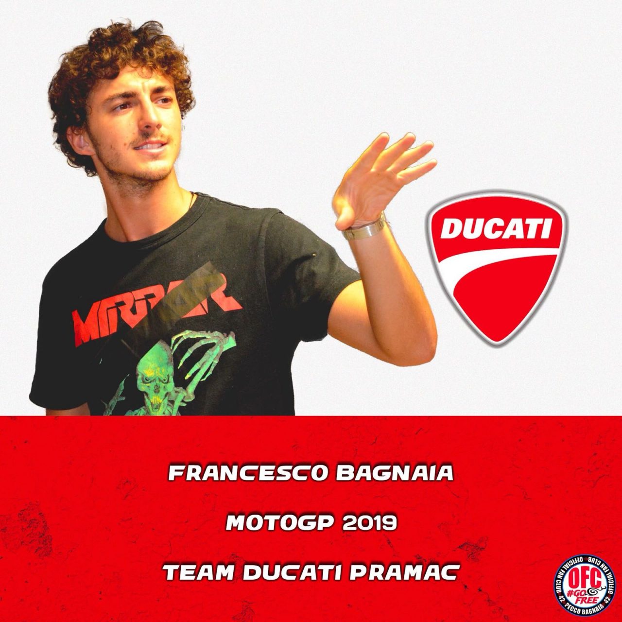 MotoGp Francesco Bagnaia in Ducati Pramac