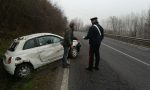 Auto fuoristrada incidente sulla 590