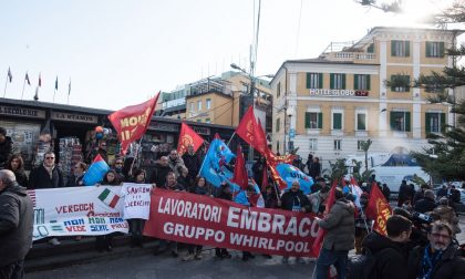 Crisi Embraco a Sanremo la protesta dei lavoratori LE FOTO