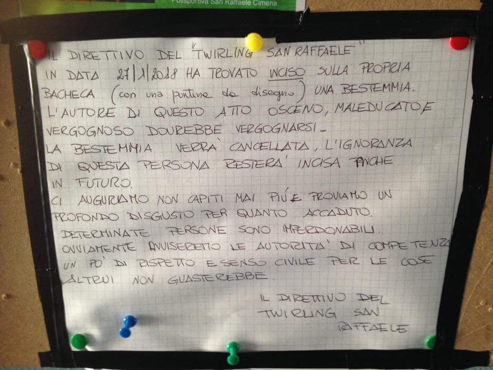Bacheca twirling le bestemmie