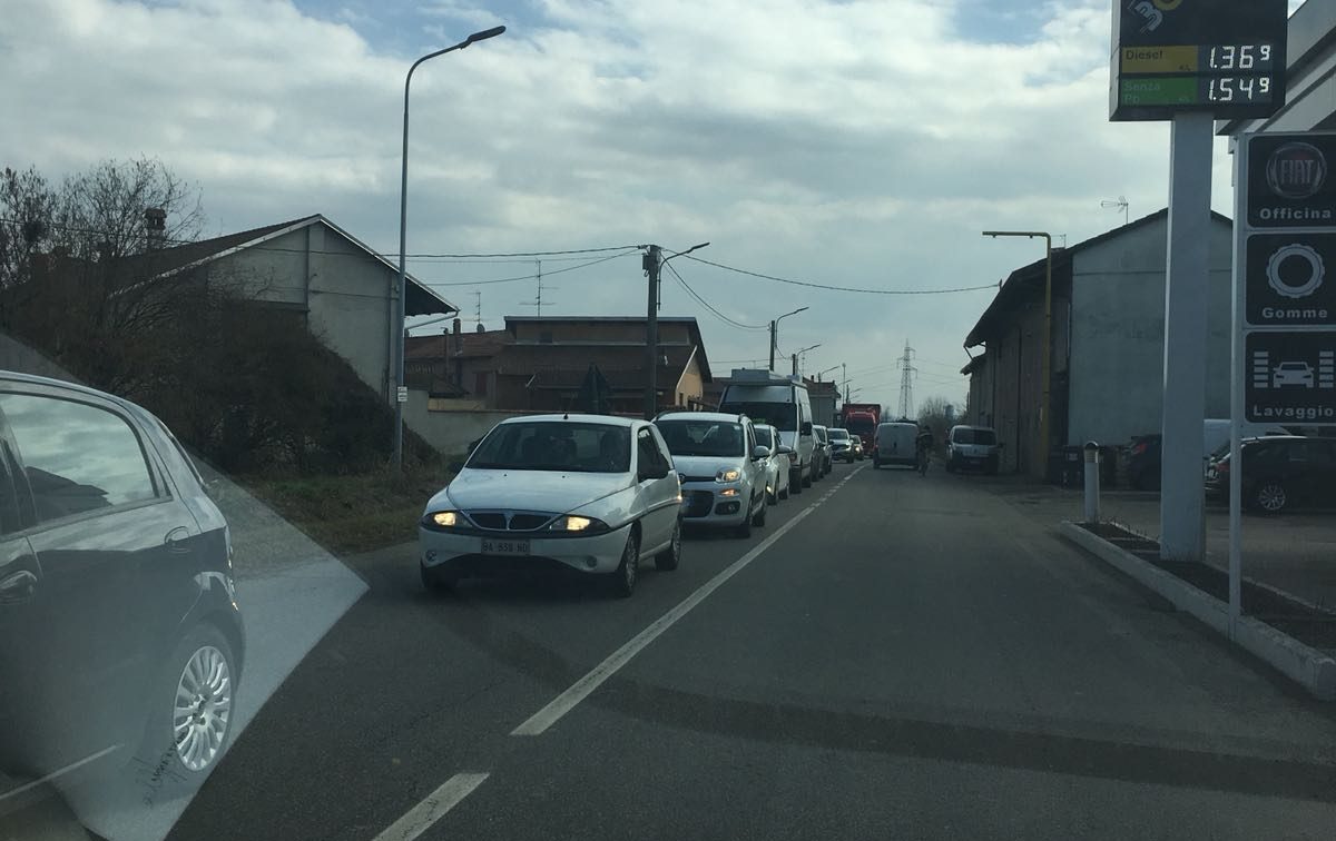 Incidente sul Ponte Sant’Anna traffico in tilt a Saluggia