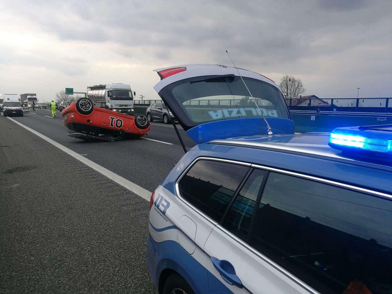 Incidente A4 autostrada riaperta al traffico