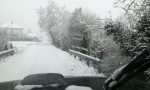 Strade sporche per la neve circolazione molto lenta e difficoltosa  I VIDEO