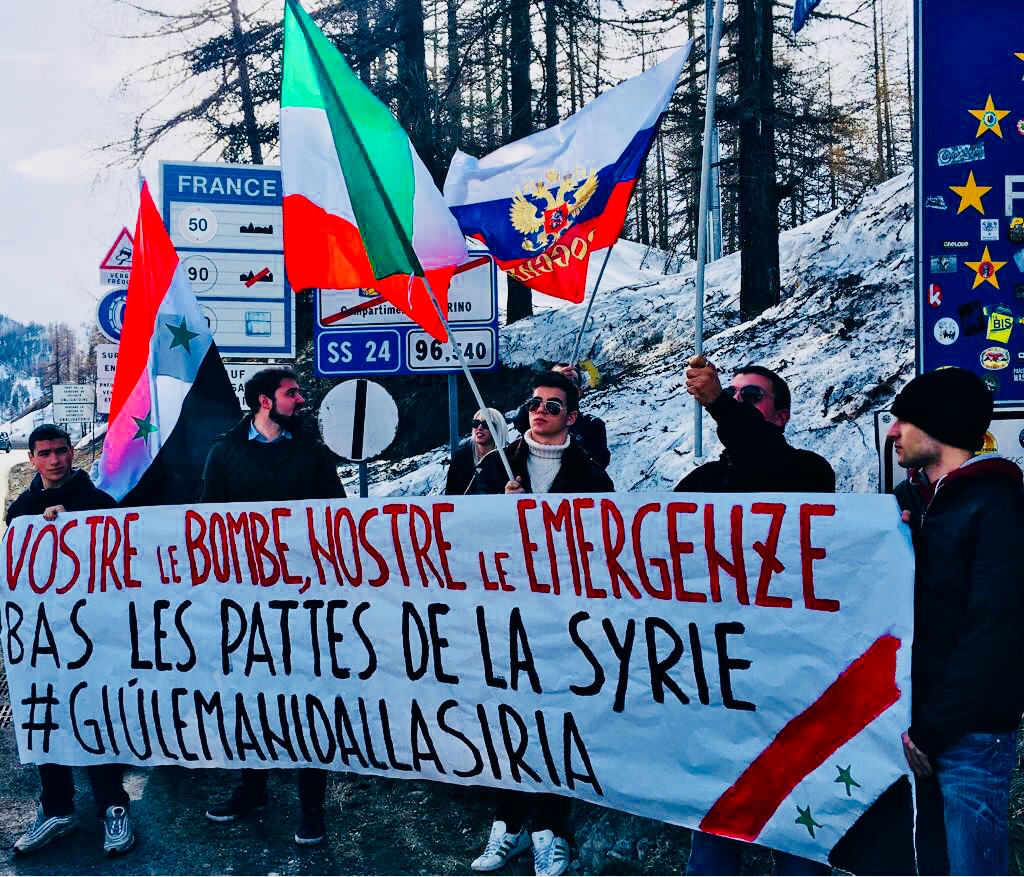 Guerra Siria protesta confine Claviere