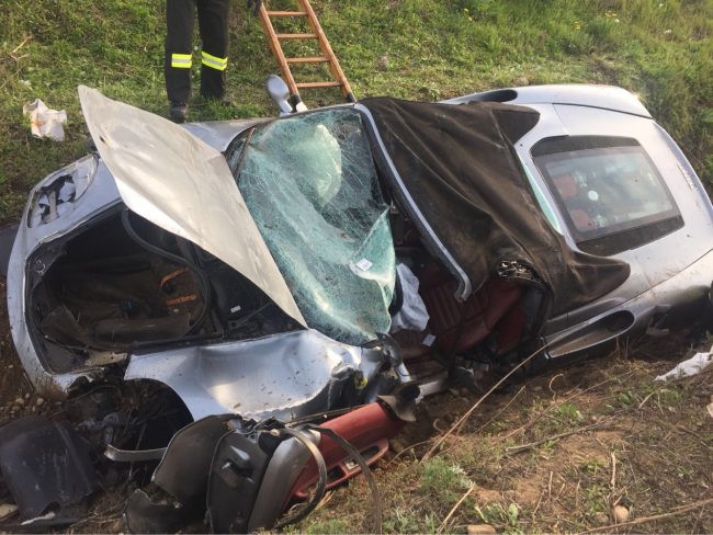 Ferrari distrutta sull’autostrada A4