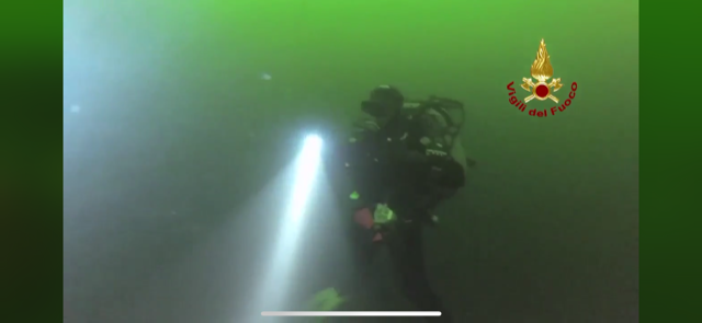 Vigili del Fuoco sommozzatori lago di Viverone