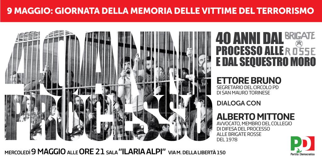 Vittime del Terrorismo l’evento per ricordare Moro