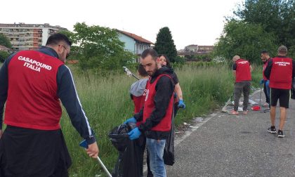 Casapound pulisce le strade