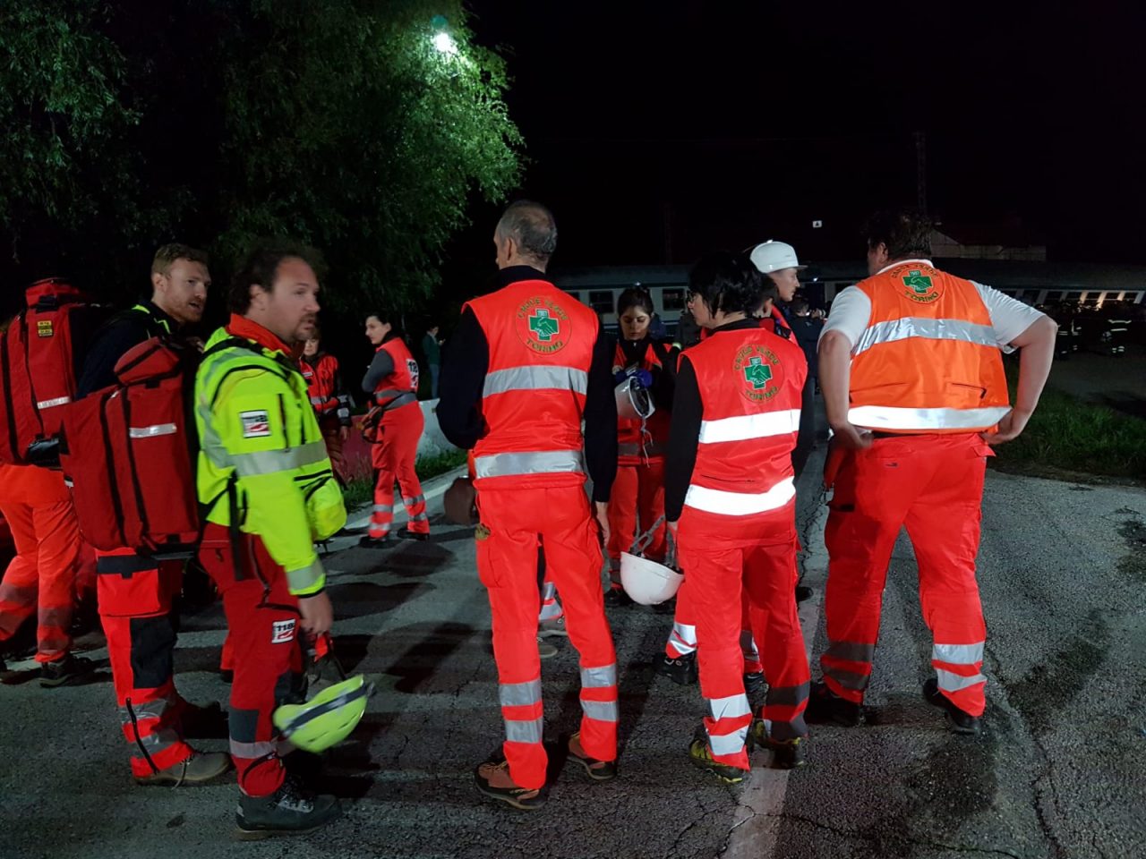 Incidente ferroviario Caluso l’assistenza dei volontari Anpas