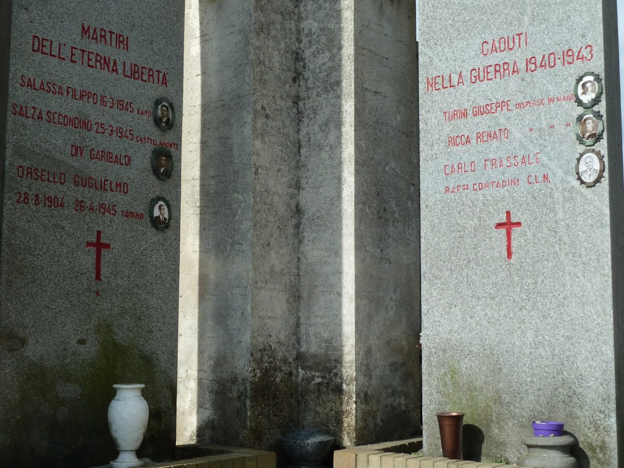 Profanata la tomba dei Caduti