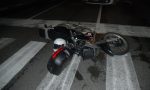 Incidente stradale motociclista ferito