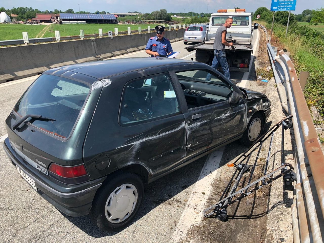 Incidente Sp11 due feriti