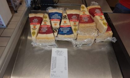Rubato parmigiano al supermercato
