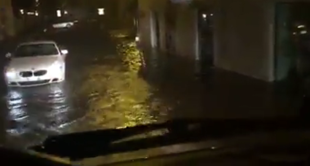 Nubifragio e grandine, disagi in città