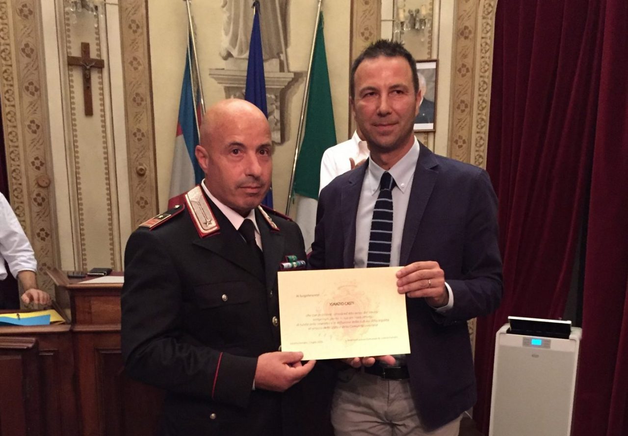 Comune premia il Luogotenente Casti