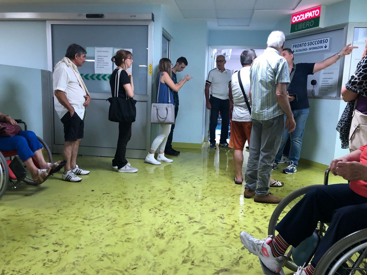 Pronto soccorso nuovo completamente allagato FOTO